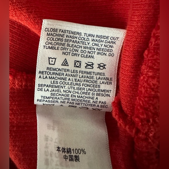 Men’s Land’s End 1/4 Zip Pullover in Red Carmine. Size Large (42-44) - Picture 10 of 11